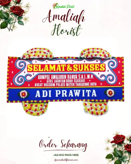 Papan Bunga Ucapan Selamat Kali Serayu